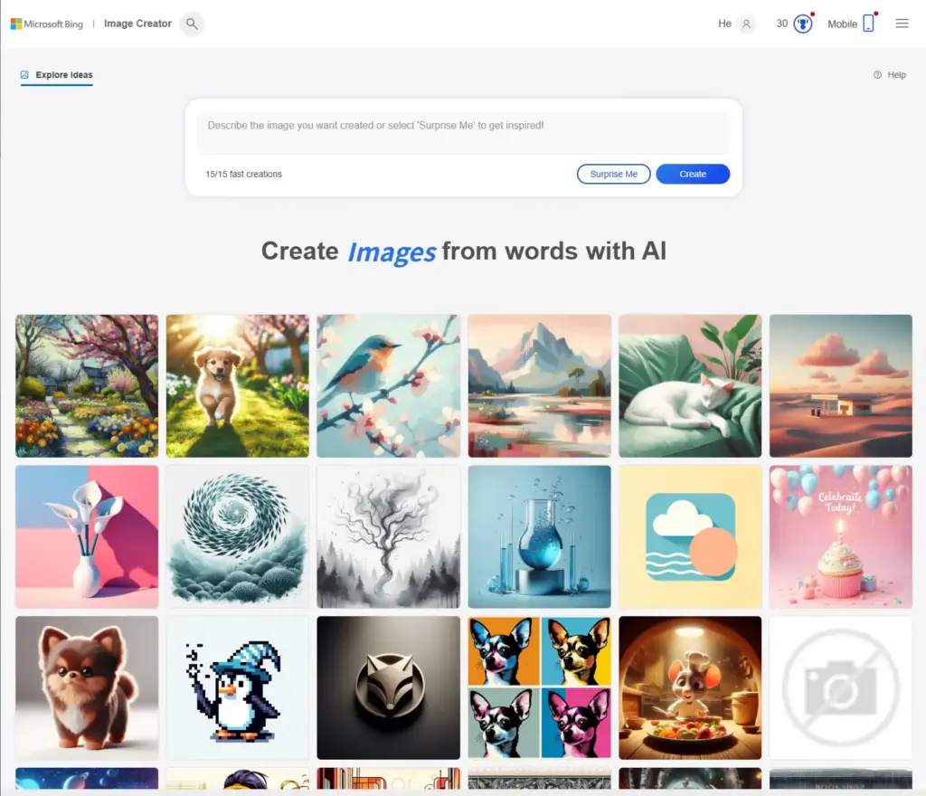 Bing Image Creator