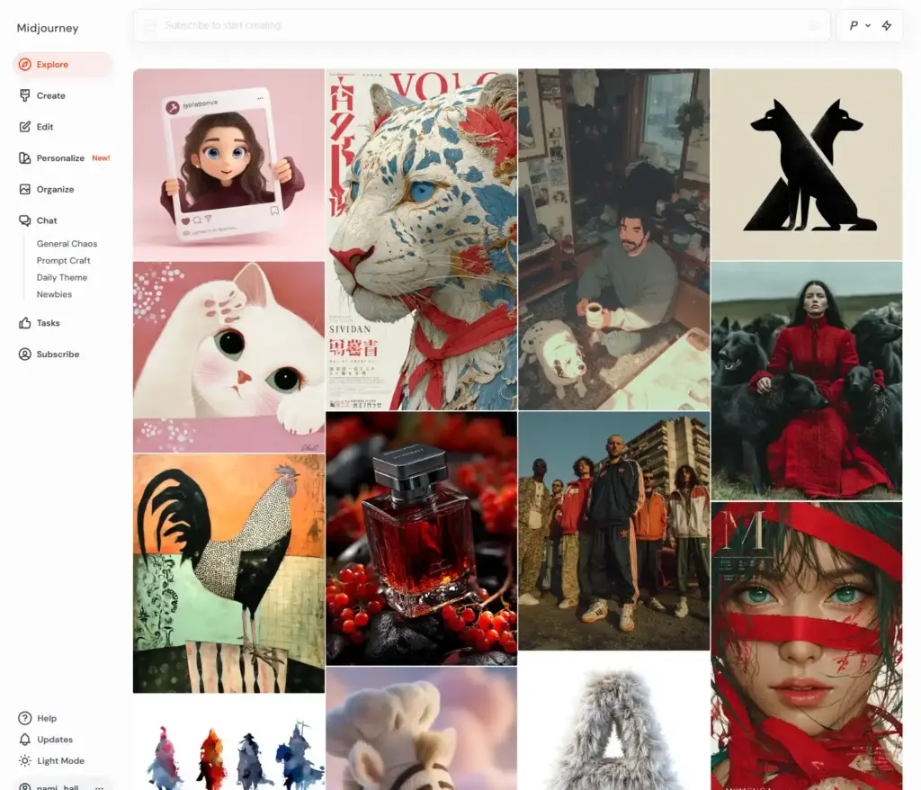 midjourney web