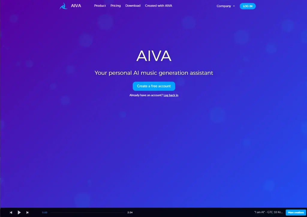 AIVA AI音楽