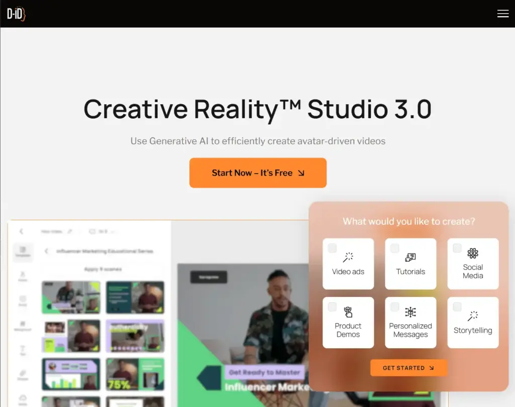 D-ID Reality Studio