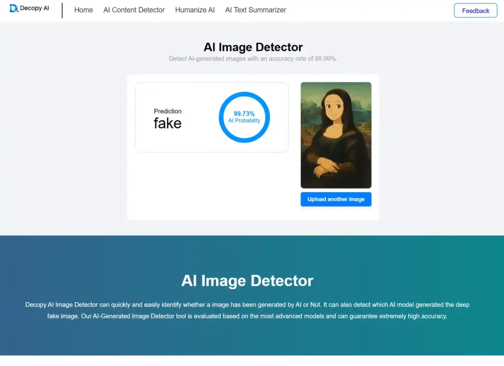 Decopy AI Image Detector