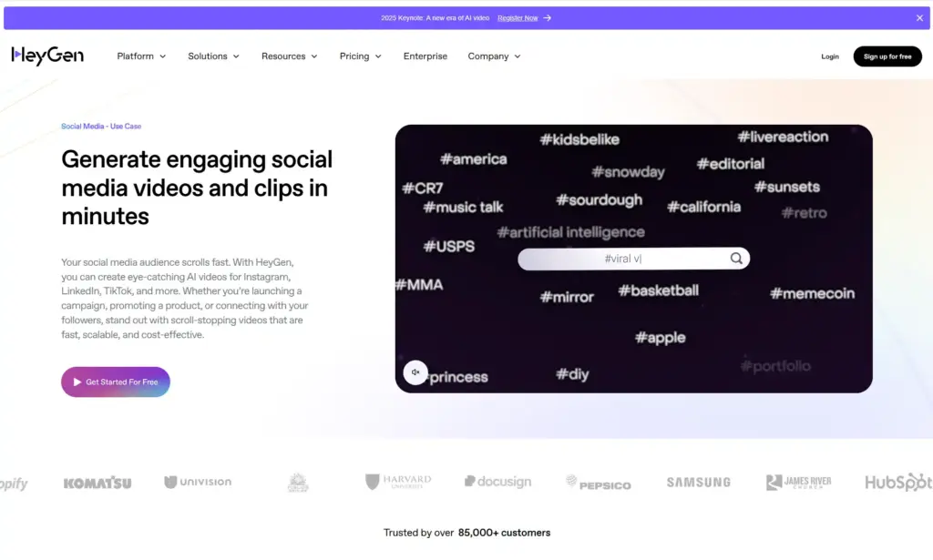 HeyGen Social Media - Use Case