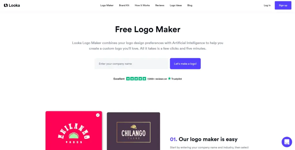 Looka logo maker