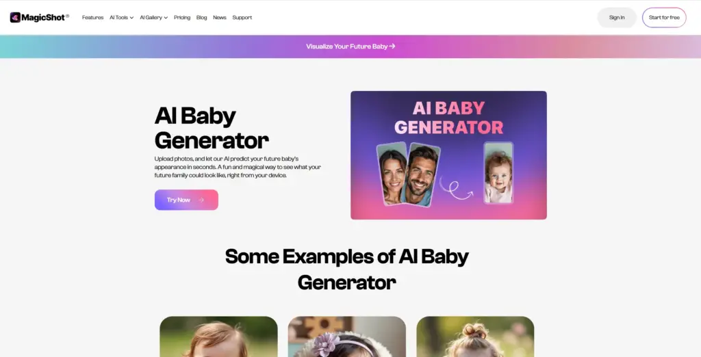 MagicShot AI Baby Generator