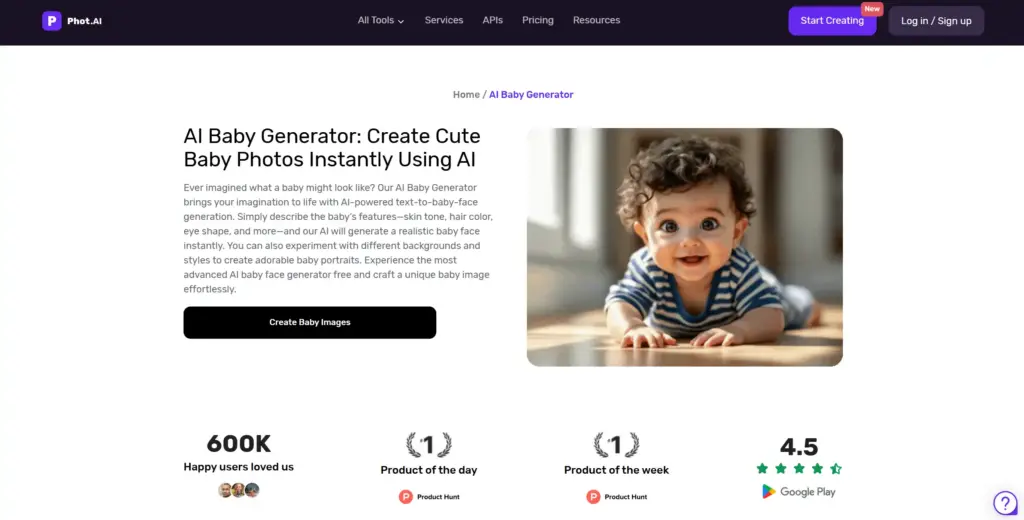 Phot.AI Baby Generator