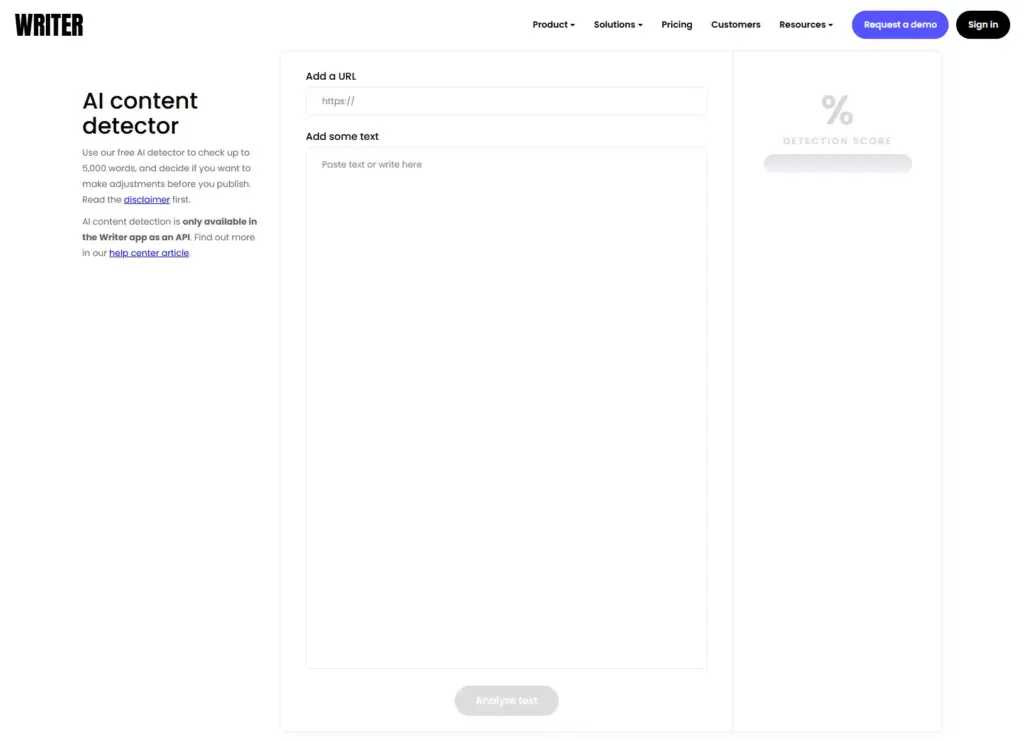 Writer AI Content Detector