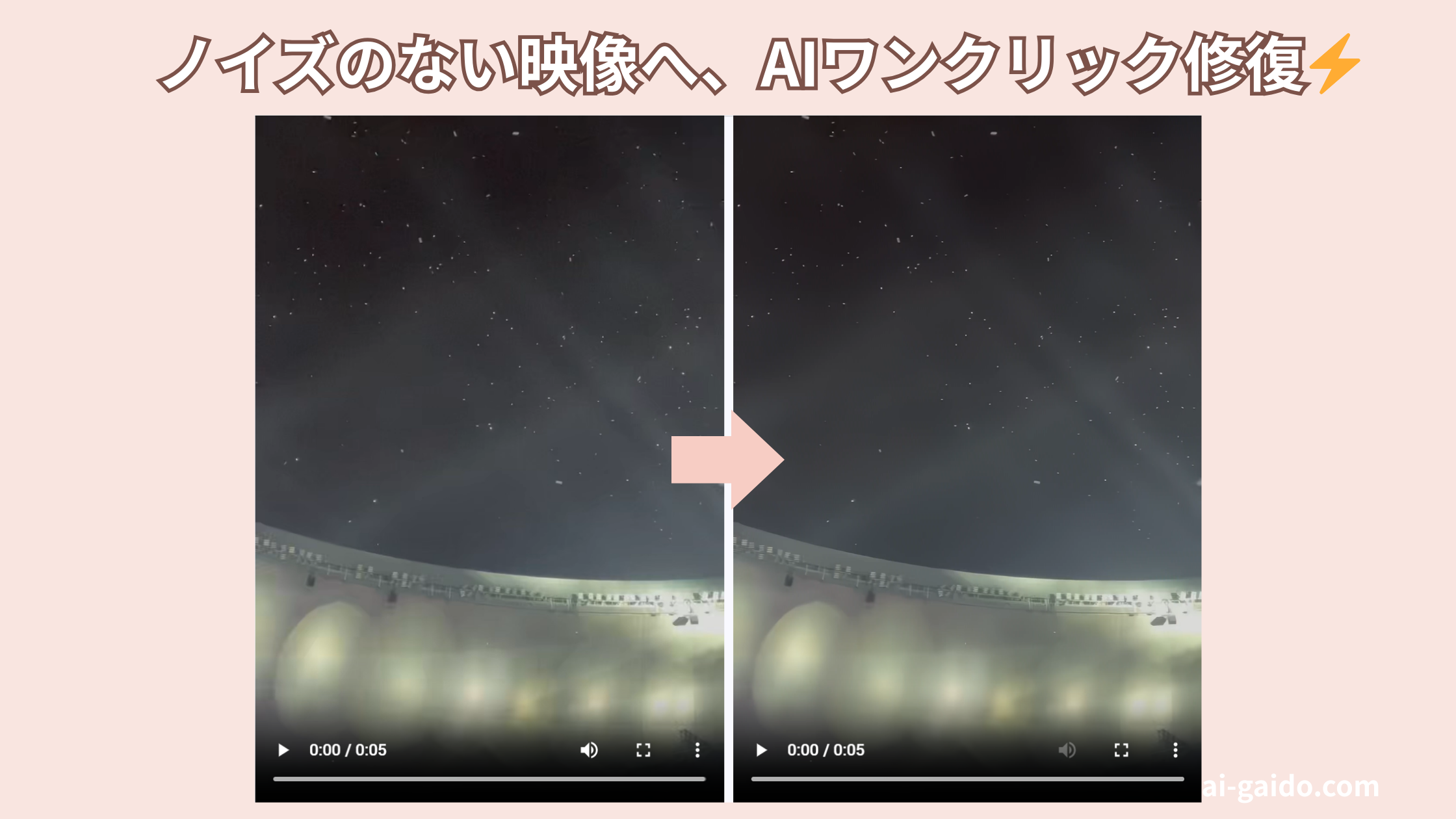 動画ノイズ除去AIサイト＆ソフト