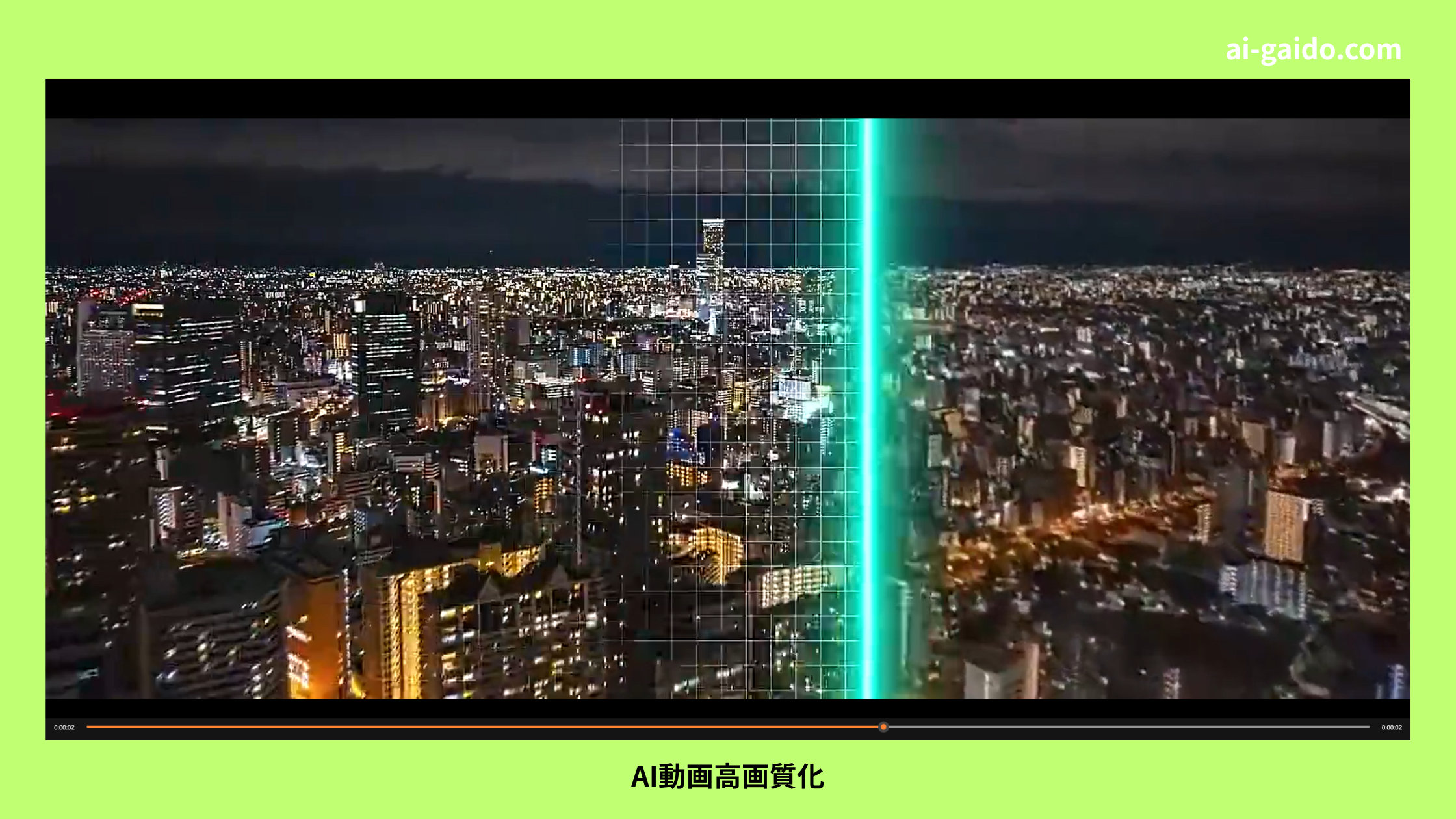 動画をAIで高画質化