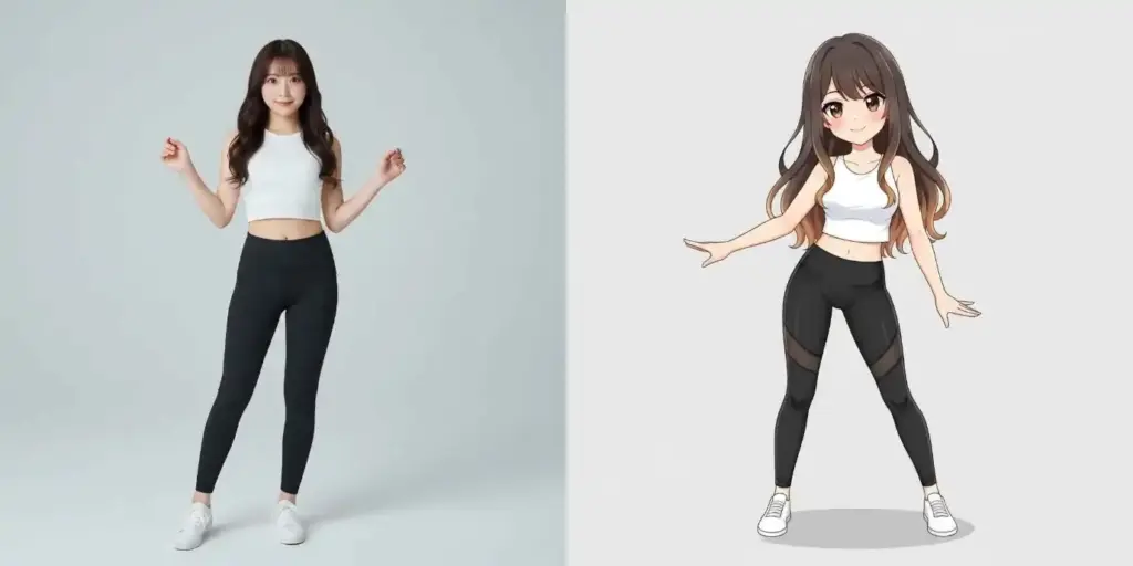 2人が横に並んだ1枚の画像