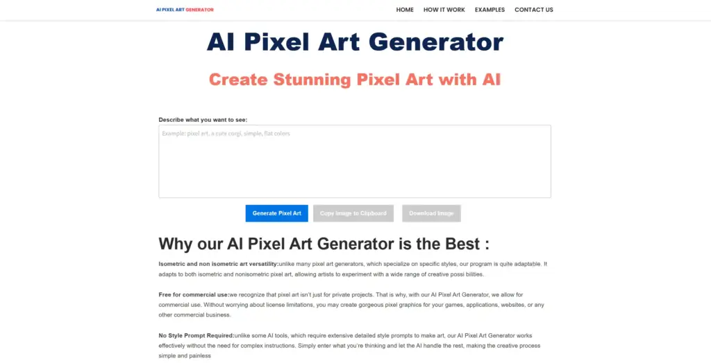 AI Pixel Art Generator