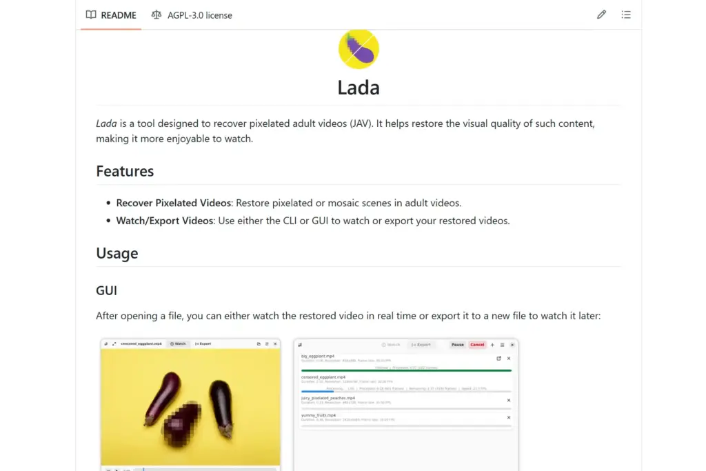 Lada 動画モザイク破壊