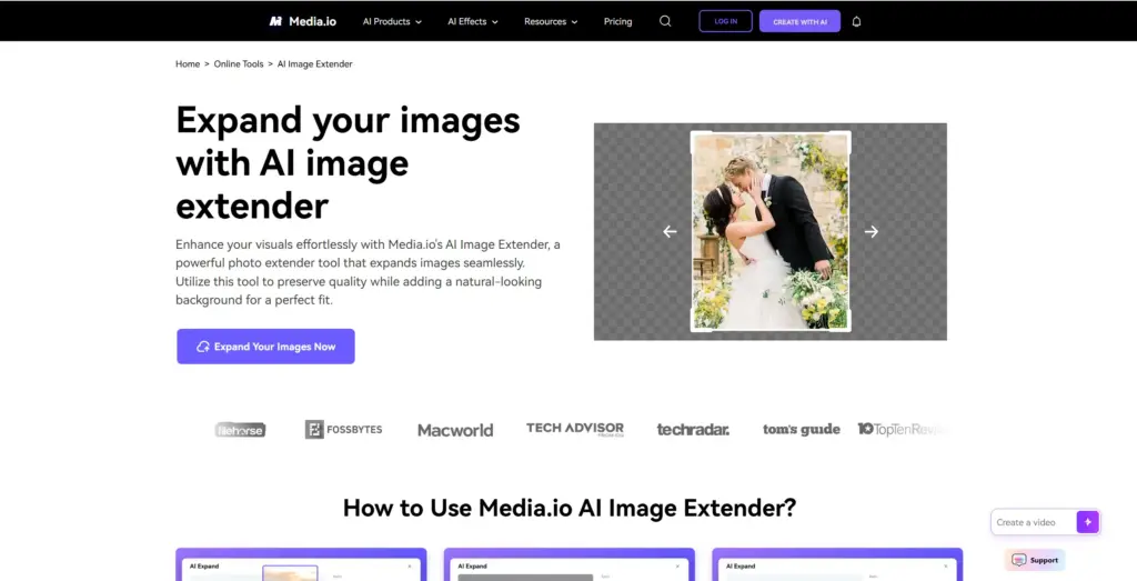 Media.io AI Image Extender