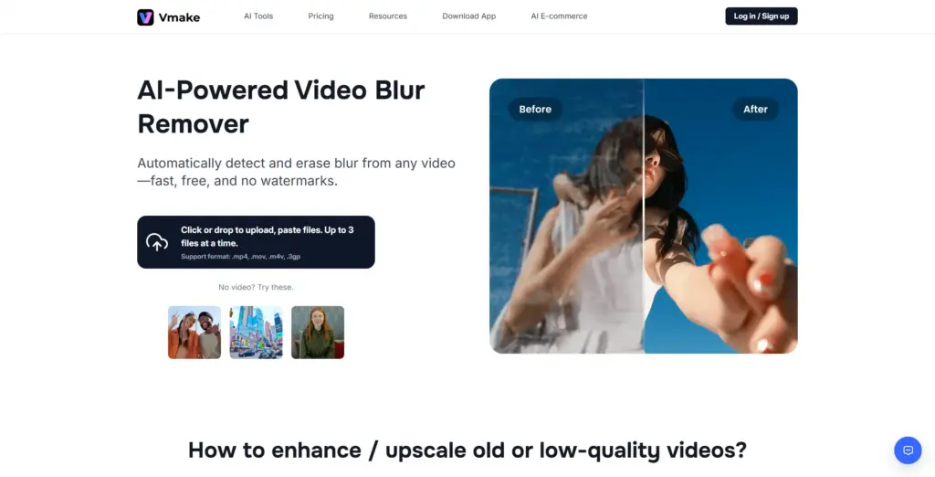 Vmake AI 動画のモザイクを消すツール