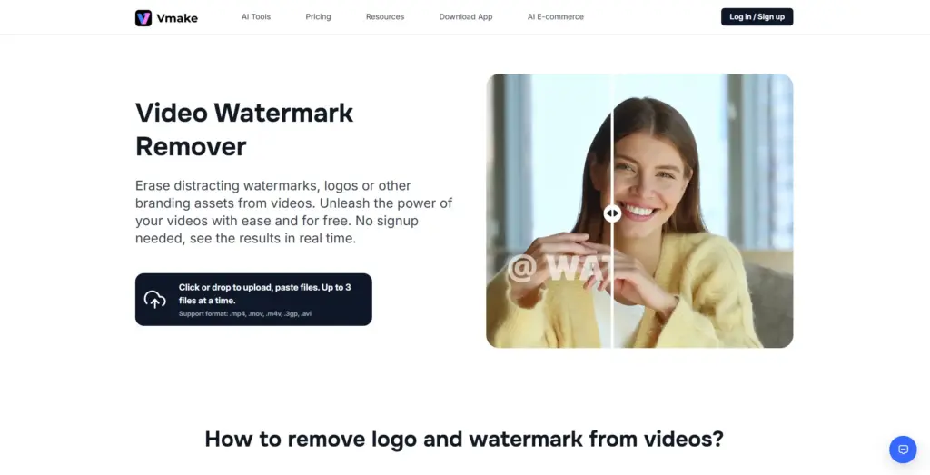 Vmake 動画ウォーターマーク除去