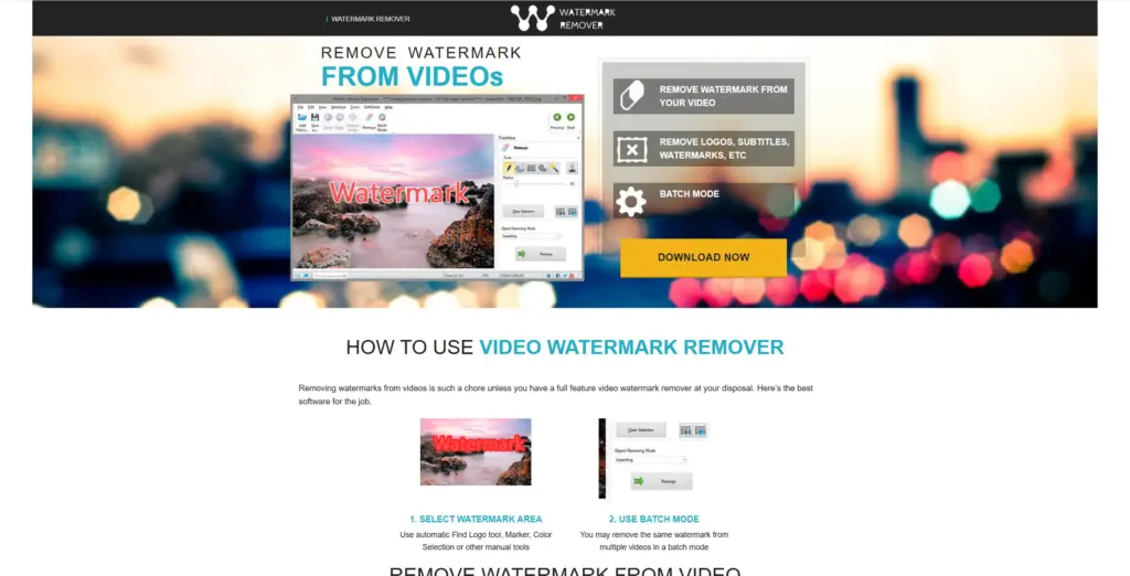WatermarkRemover.com 動画透かし消去