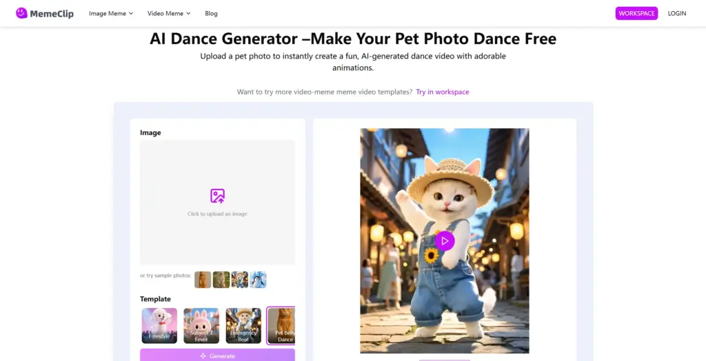 MemeClipペットダンス