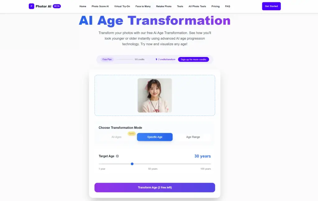 Photor.ai - AI年齢変換