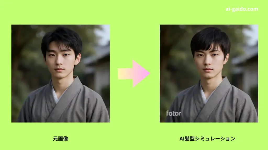 髪型診断メンズAI