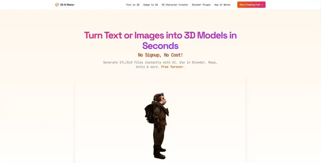 3D AI Maker