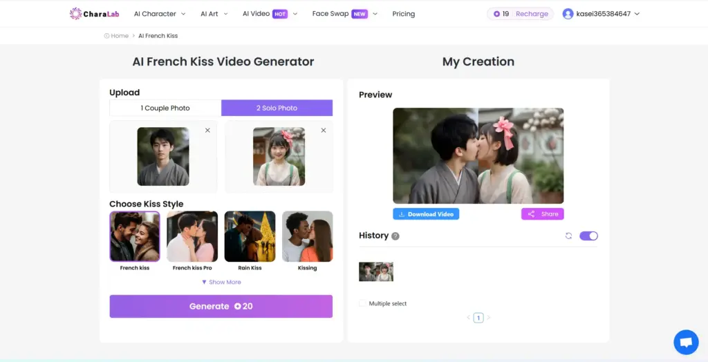 CharaLab AIベロキス動画