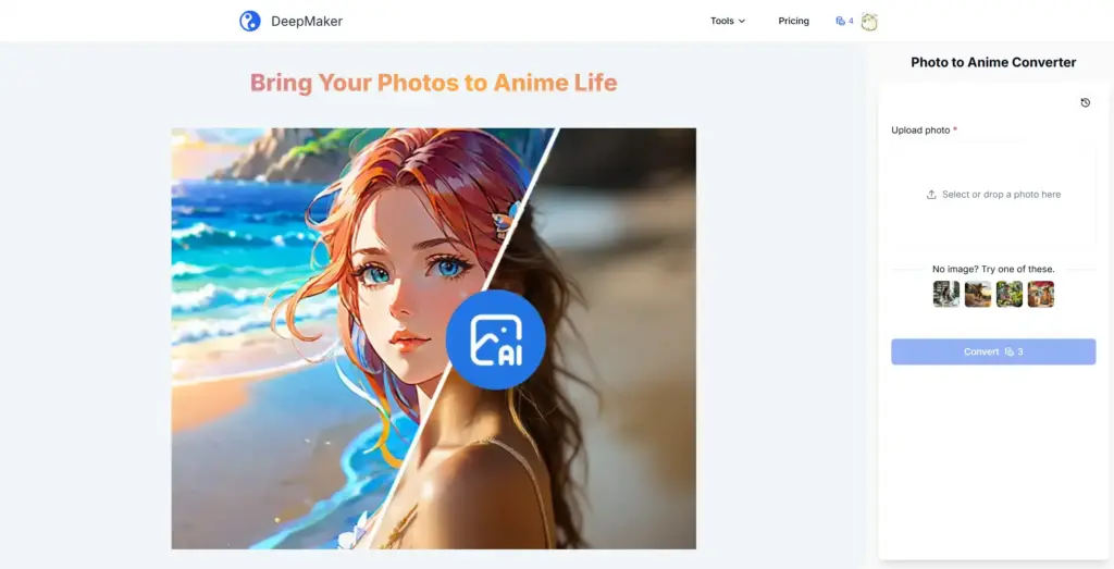 DeepMaker 写真アニメ化