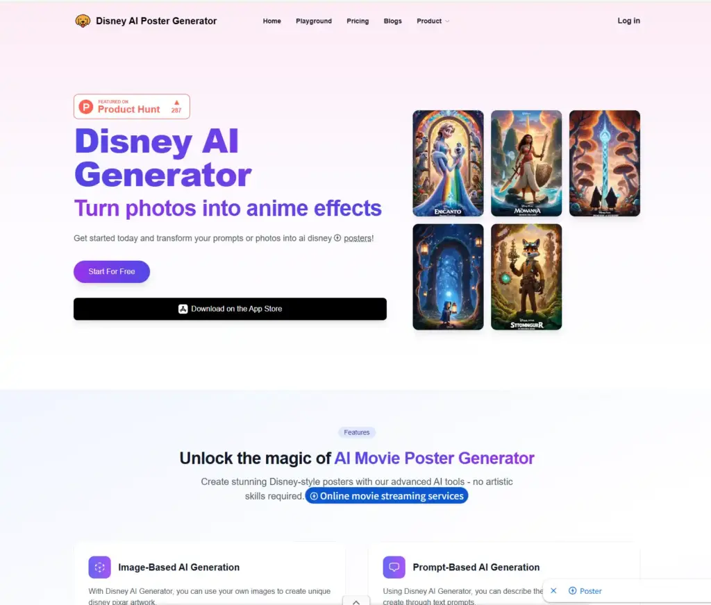 Disney AI Poster Generator