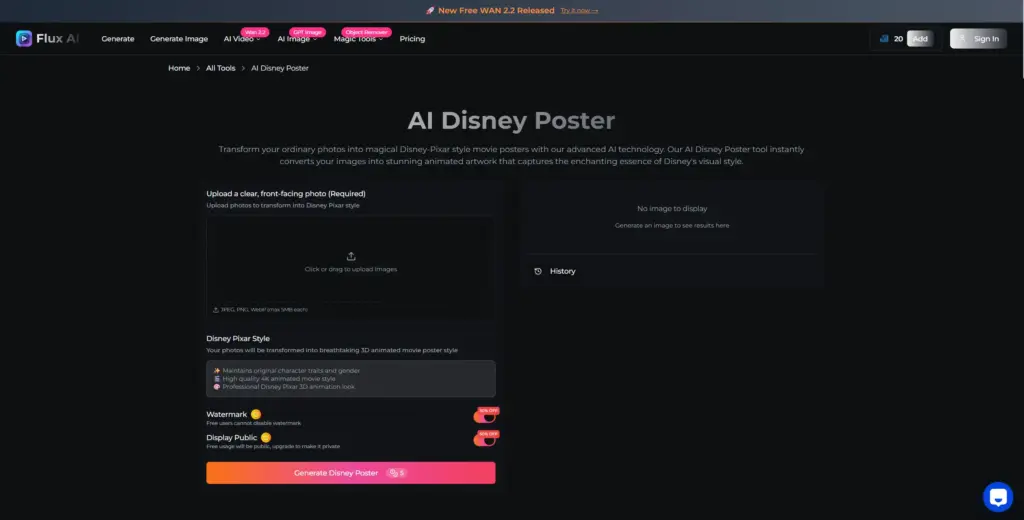 Flux1.so AIディズニー風ポスター