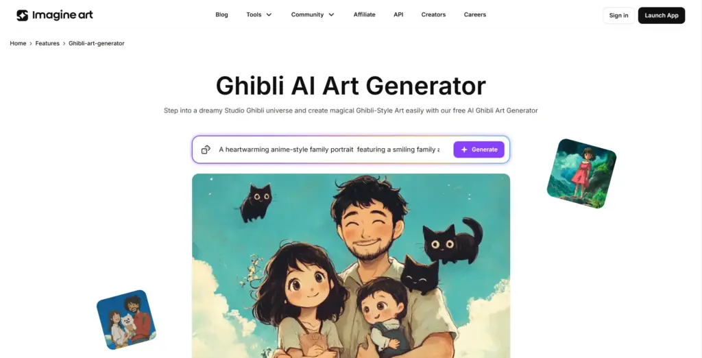 Imagine Art ジブリ風AIアートジェネレーター
