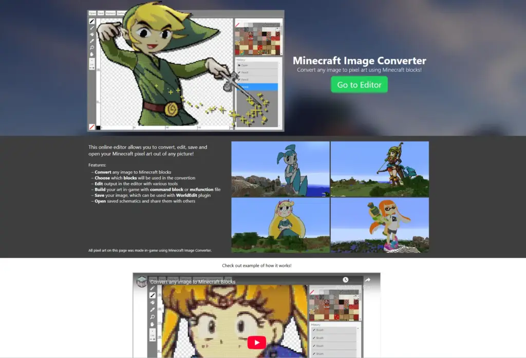 Minecraft Art Netlify マイクラ画像変換ツール
