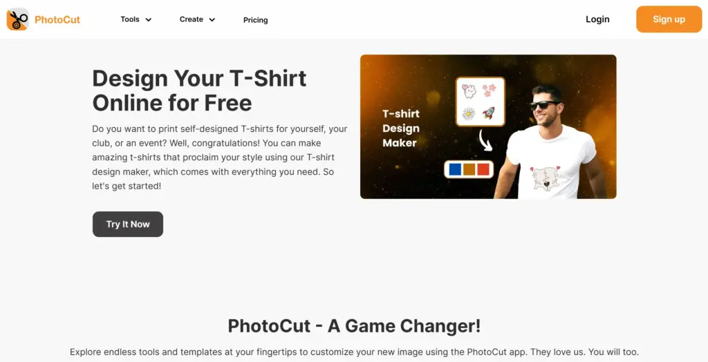 PhotoCut 無料Tシャツデザインメーカー