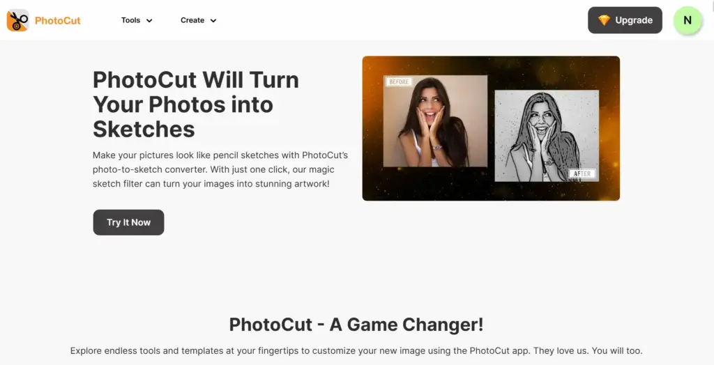 PhotoCut.ai 線画変換