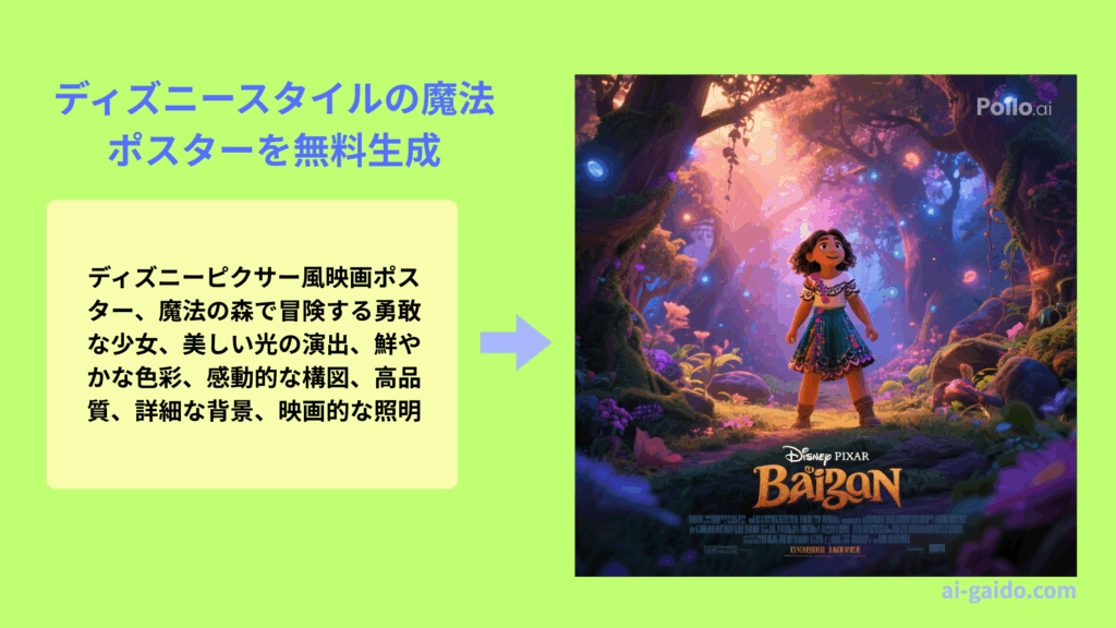 ディズニーピクサーポスターAI