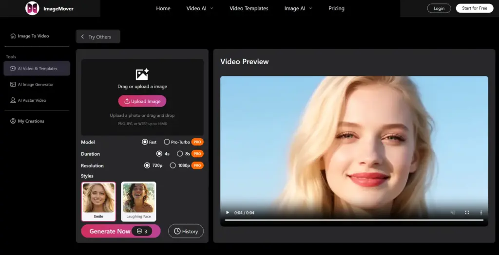 ImageMover.ai スマイルジェネレーター
