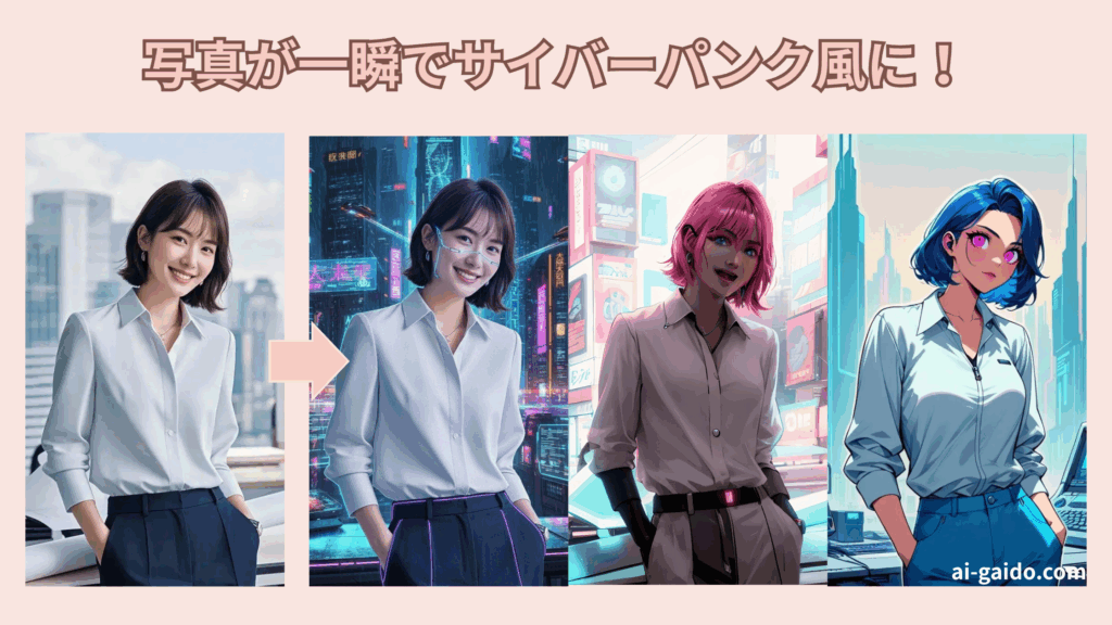 サイバーパンク風AI画像生成ツール