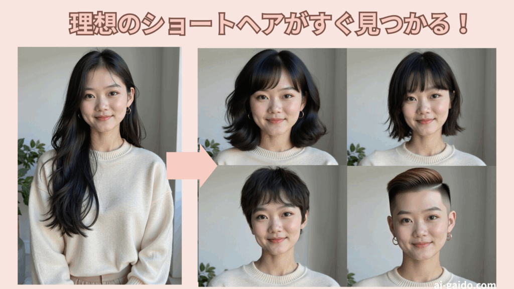 ショートヘア似合う髪型診断AIサイト・アプリおすすめ