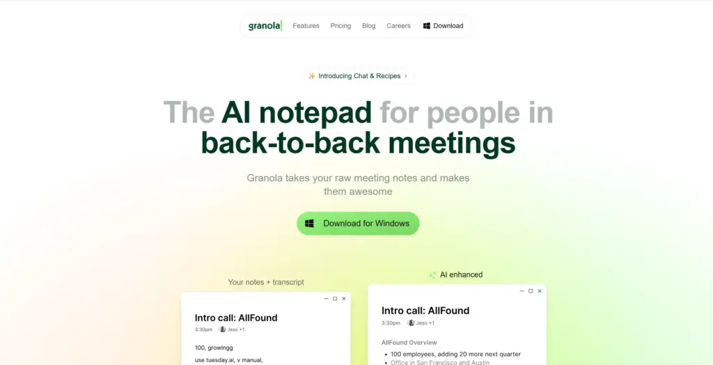 Granola AI 会議メモ