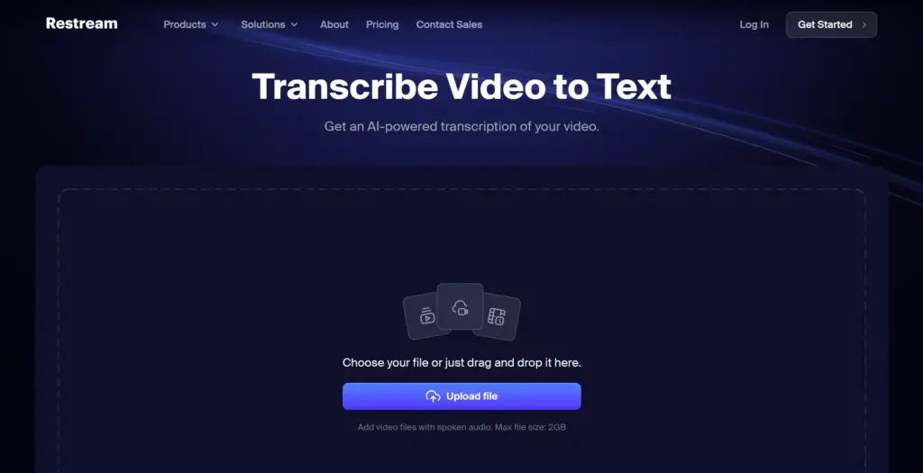 Restream 動画テキスト変換