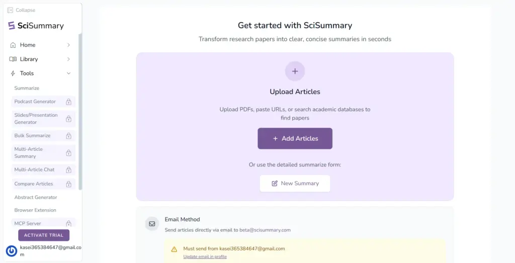 SciSummary - 科学論文専門要約