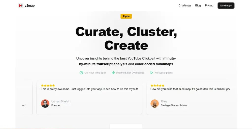 Y2Map.com YouTube動画マインドマップ変換ツール