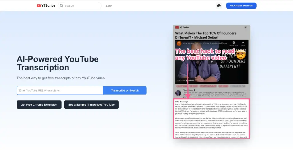 YTScribe