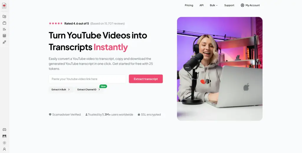 YouTube-Transcript.io