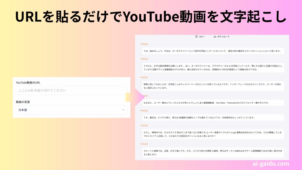 YouTube文字起こしサイトおすすめ