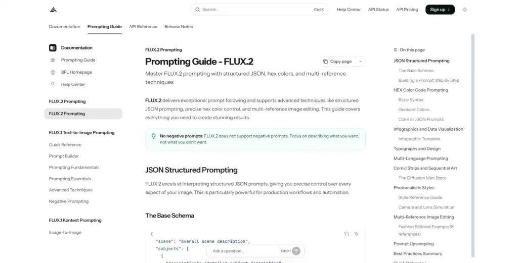 FLUX Playground公式プロンプト