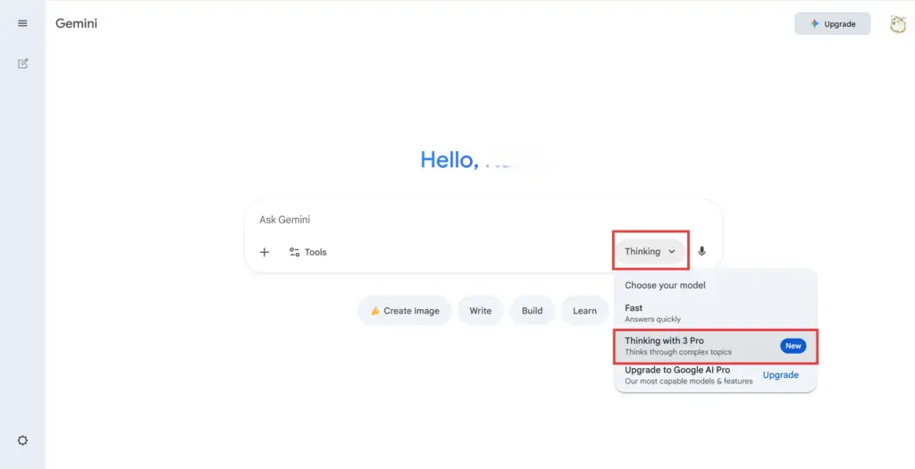 Gemini アプリ (Webモバイル)：最も手軽なチャット体験