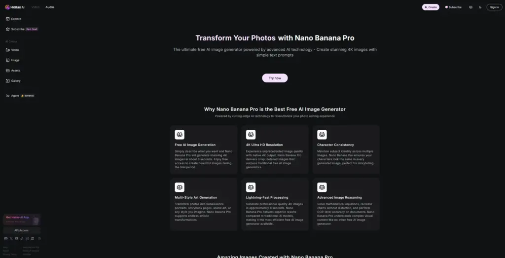 Hailuo AI - Nano Banana Pro