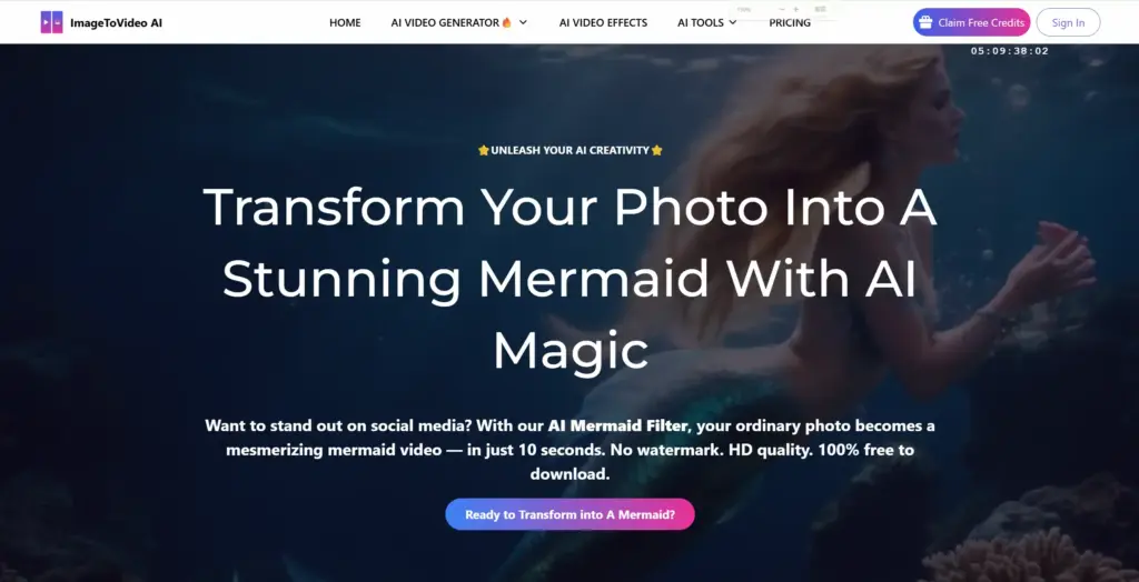 Imagetovideoai.io - ウォーターマークなし！高品質な動画を手軽に