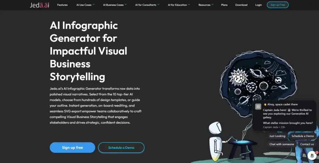 Jeda.ai AIインフォグラフィックジェネレーター