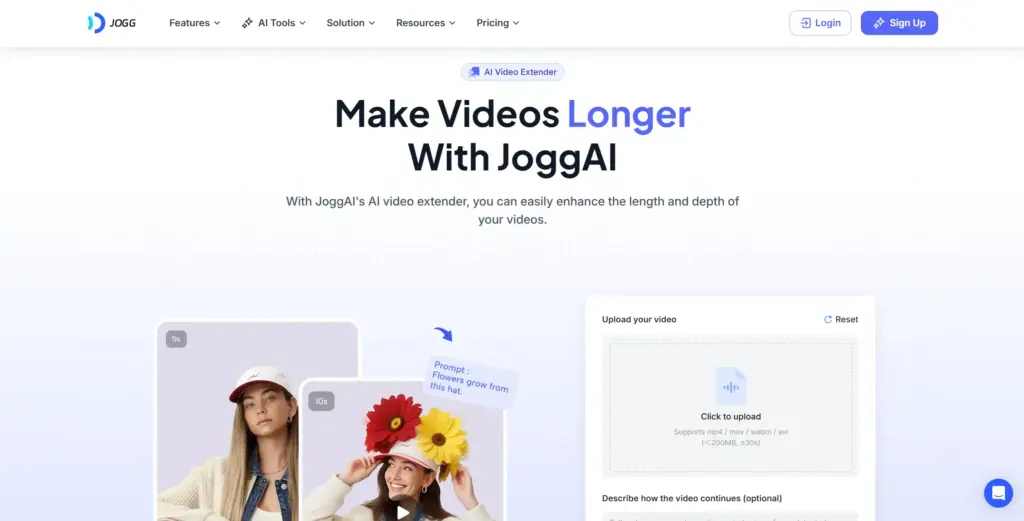 Jogg.ai AI 動画延長
