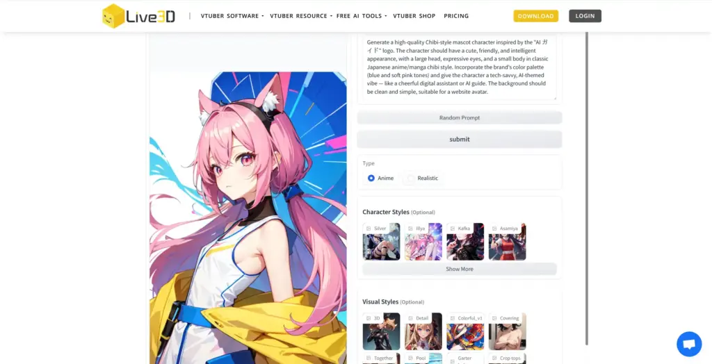 Live3D - AIちびジェネレーター