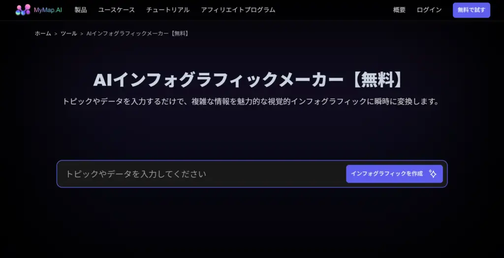 MyMap AIインフォグラフィックメーカー